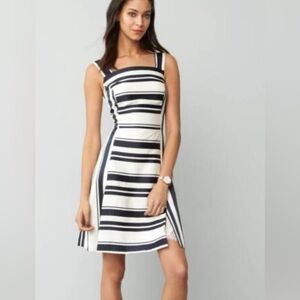 NWT Eliza J Jacquard Striped Dress